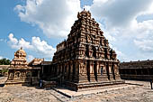 The great Chola temples of Tamil Nadu - The Airavatesvara temple of Darasuram. The Vimana.